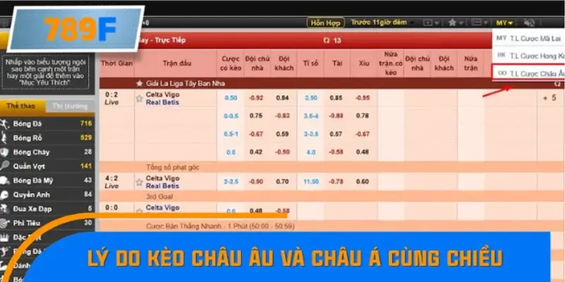 Nguyên nhân kèo châu Âu và châu Á dịch chuyển cùng chiều